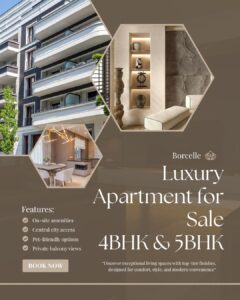 blue white and grey minimalist real estate instagram post